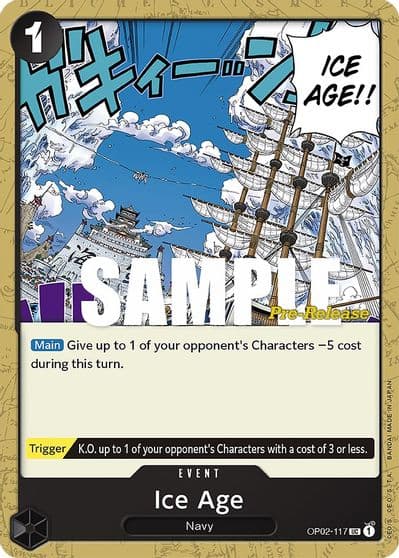 Ice Age Paramount War Pre-Release Cards One Piece card