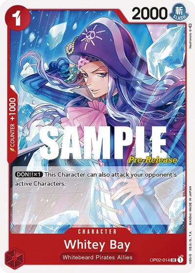 Whitey Bay Paramount War Pre-Release Cards One Piece card