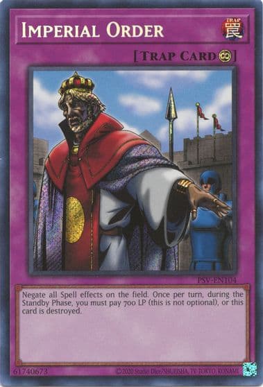Imperial Order Pharaoh's Servant (25th Anniversary Edition) Yu-Gi-Oh! card