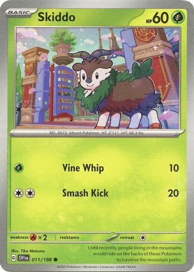 Skiddo SV01: Scarlet & Violet Base Set Pokemon card