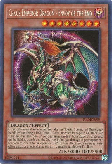 Chaos Emperor Dragon Envoy of the End Invasion of Chaos (25th Anniversary Edition) Yu-Gi-Oh! card