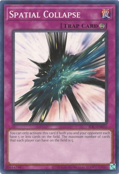 Spatial Collapse Invasion of Chaos (25th Anniversary Edition) Yu-Gi-Oh! card