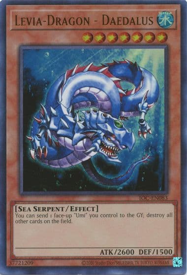 Levia Dragon Daedalus Invasion of Chaos (25th Anniversary Edition) Yu-Gi-Oh! card