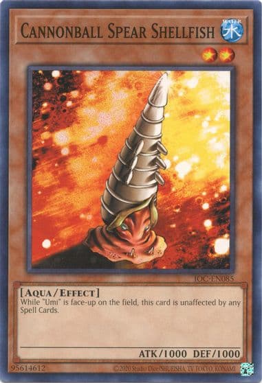 Cannonball Spear Shellfish Invasion of Chaos (25th Anniversary Edition) Yu-Gi-Oh! card