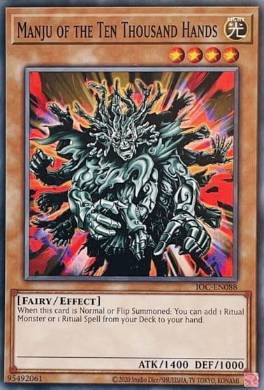 Manju of the Ten Thousand Hands Invasion of Chaos (25th Anniversary Edition) Yu-Gi-Oh! card
