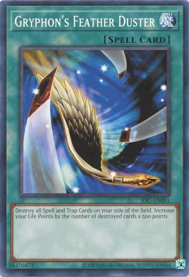 Gryphons Feather Duster Invasion of Chaos (25th Anniversary Edition) Yu-Gi-Oh! card