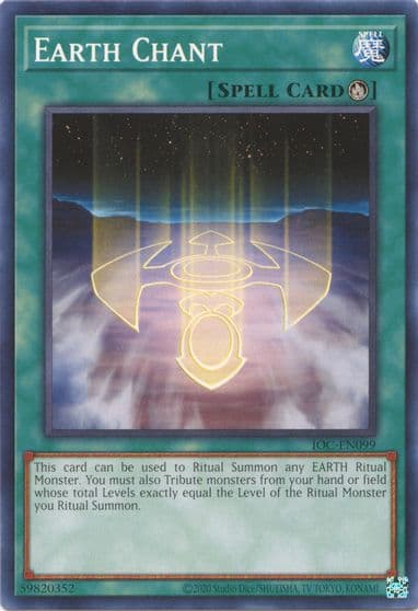 Earth Chant Invasion of Chaos (25th Anniversary Edition) Yu-Gi-Oh! card