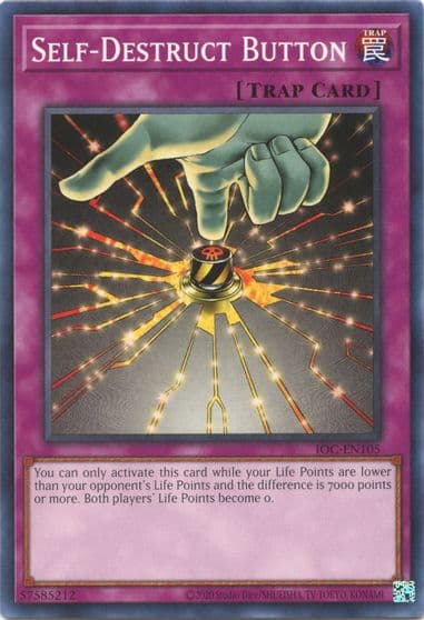 Self Destruct Button Invasion of Chaos (25th Anniversary Edition) Yu-Gi-Oh! card