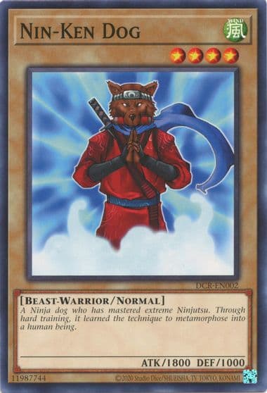 Nin Ken Dog Dark Crisis (25th Anniversary Edition) Yu-Gi-Oh! card