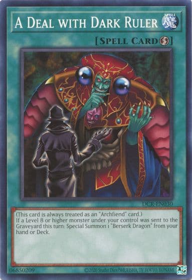A Deal with Dark Ruler Dark Crisis (25th Anniversary Edition) Yu-Gi-Oh! card
