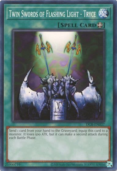 Twin Swords of Flashing Light Tryce Dark Crisis (25th Anniversary Edition) Yu-Gi-Oh! card