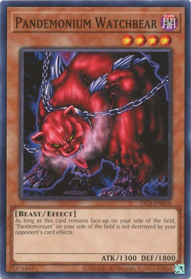 Pandemonium Watchbear Dark Crisis (25th Anniversary Edition) Yu-Gi-Oh! card