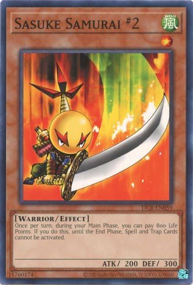 Sasuke Samurai 2 Dark Crisis (25th Anniversary Edition) Yu-Gi-Oh! card