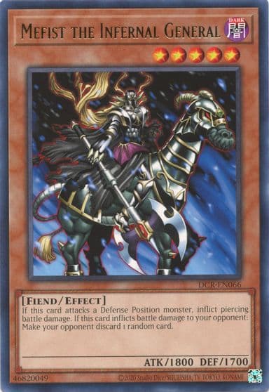 Mefist the Infernal General Dark Crisis (25th Anniversary Edition) Yu-Gi-Oh! card