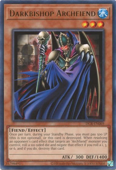 Darkbishop Archfiend Dark Crisis (25th Anniversary Edition) Yu-Gi-Oh! card