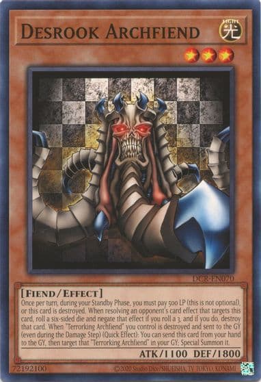 Desrook Archfiend Dark Crisis (25th Anniversary Edition) Yu-Gi-Oh! card