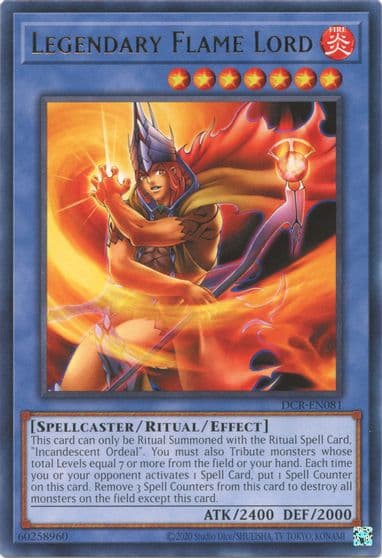 Legendary Flame Lord Dark Crisis (25th Anniversary Edition) Yu-Gi-Oh! card