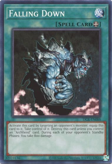 Falling Down Dark Crisis (25th Anniversary Edition) Yu-Gi-Oh! card