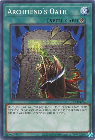 Archfiends Oath Dark Crisis (25th Anniversary Edition) Yu-Gi-Oh! card