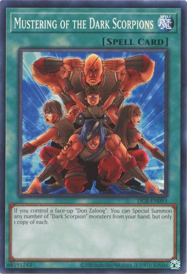 Mustering of the Dark Scorpions Dark Crisis (25th Anniversary Edition) Yu-Gi-Oh! card