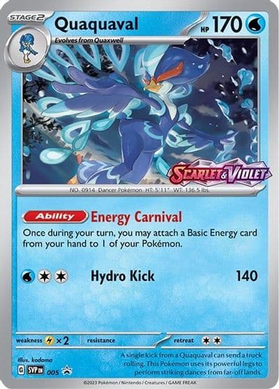 Quaquaval - 005 (Prerelease) SV: Scarlet & Violet Promo Cards Pokemon card