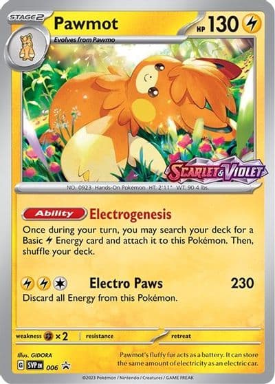 Pawmot - 006 (Prerelease) SV: Scarlet & Violet Promo Cards Pokemon card