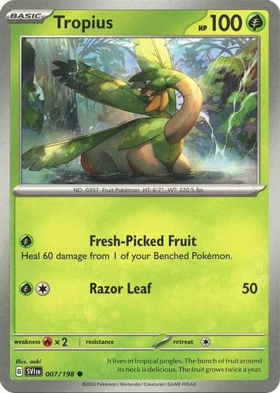 Tropius SV01: Scarlet & Violet Base Set Pokemon card