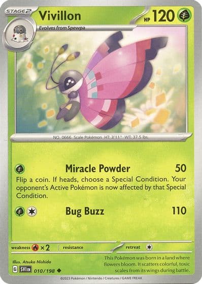 Vivillon SV01: Scarlet & Violet Base Set Pokemon card