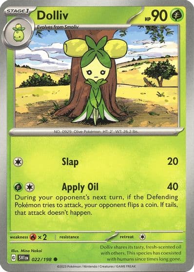 Dolliv SV01: Scarlet & Violet Base Set Pokemon card