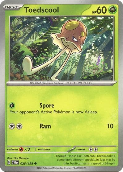 Toedscool SV01: Scarlet & Violet Base Set Pokemon card