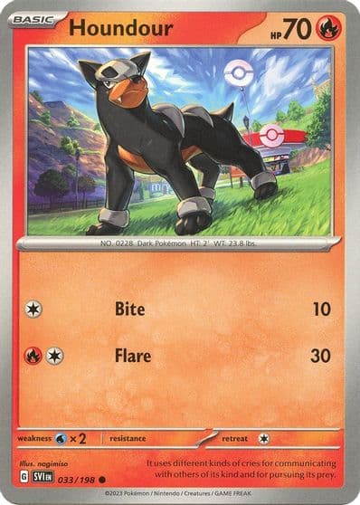 Houndour SV01: Scarlet & Violet Base Set Pokemon card