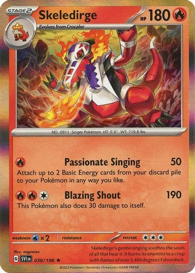 Skeledirge SV01: Scarlet & Violet Base Set Pokemon card