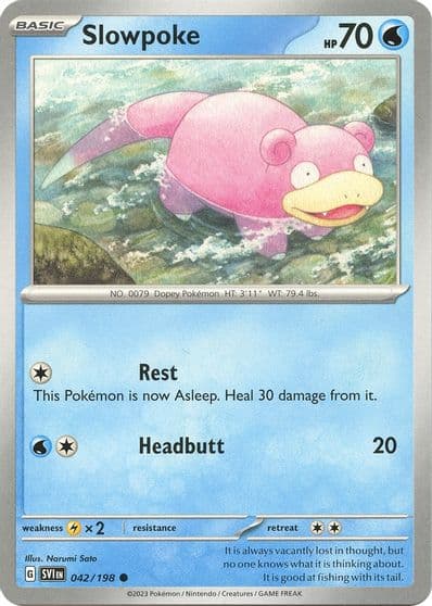 Slowpoke SV01: Scarlet & Violet Base Set Pokemon card