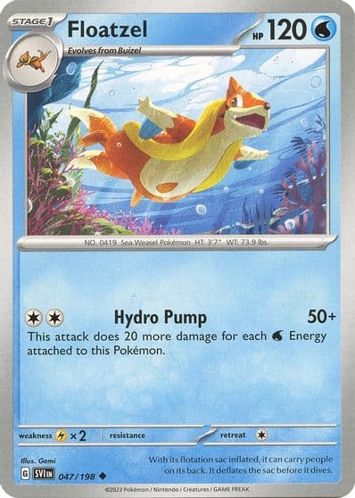 Floatzel SV01: Scarlet & Violet Base Set Pokemon card