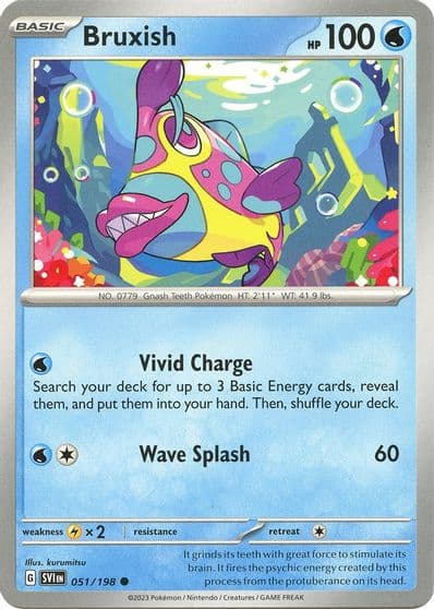 Bruxish SV01: Scarlet & Violet Base Set Pokemon card