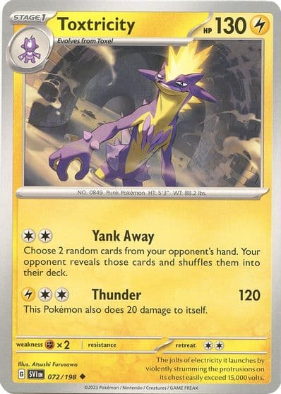 Toxtricity SV01: Scarlet & Violet Base Set Pokemon card