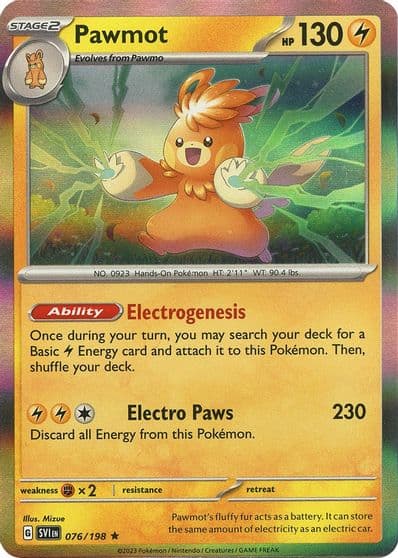 Pawmot SV01: Scarlet & Violet Base Set Pokemon card