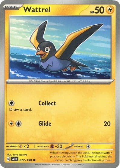 Wattrel SV01: Scarlet & Violet Base Set Pokemon card