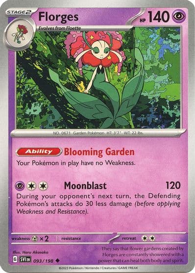 Florges SV01: Scarlet & Violet Base Set Pokemon card