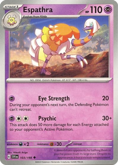 Espathra SV01: Scarlet & Violet Base Set Pokemon card