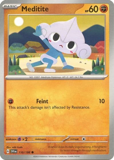 Meditite SV01: Scarlet & Violet Base Set Pokemon card
