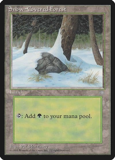 Snow Covered Forest Ice Age Magic card