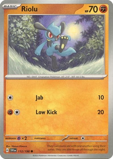 Riolu SV01: Scarlet & Violet Base Set Pokemon card