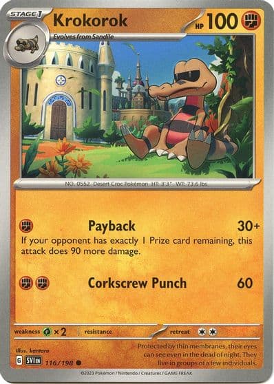 Krokorok SV01: Scarlet & Violet Base Set Pokemon card
