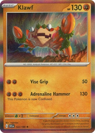 Klawf SV01: Scarlet & Violet Base Set Pokemon card