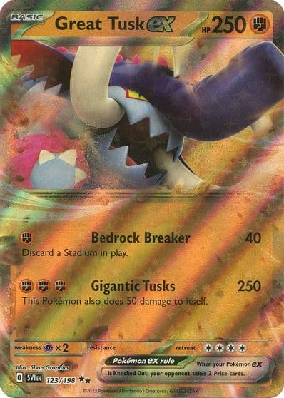 Great Tusk ex SV01: Scarlet & Violet Base Set Pokemon card