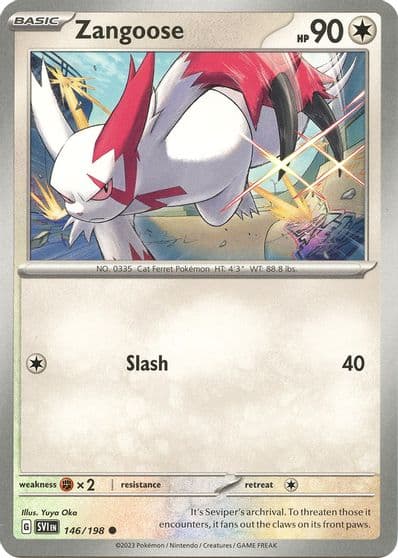 Zangoose SV01: Scarlet & Violet Base Set Pokemon card