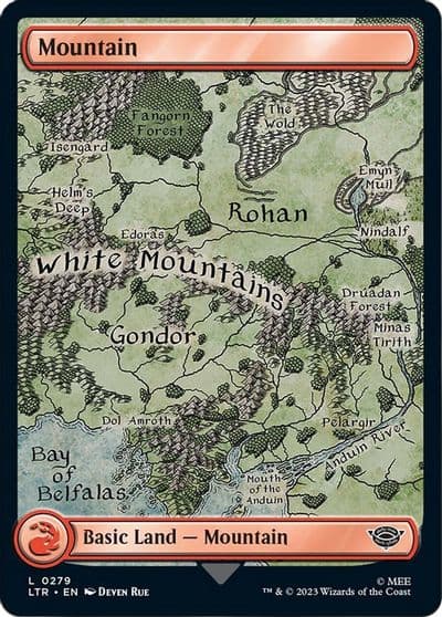Mountain 0279 Universes Beyond: The Lord of the Rings: Tales of Middle-earth Magic card