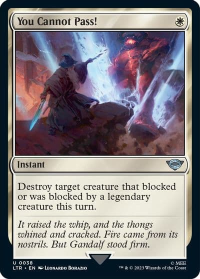You Cannot Pass Universes Beyond: The Lord of the Rings: Tales of Middle-earth Magic card