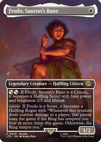 Frodo Saurons Bane Borderless LTR Bundle Unique and Miscellaneous Promos Magic card